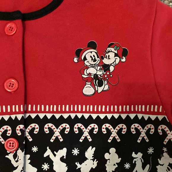 Disney Bradford Exchange Cozy Times Together Christmas Button Down M - Picture 2 of 5